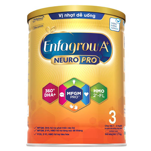 Sữa bột Enfagrow A+ Neuropro HMO có hương vị thanh mát, dễ uống