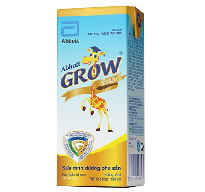 Sữa dinh dưỡng pha sẵn Abbott Grow Gold có loại 110ml và 180ml