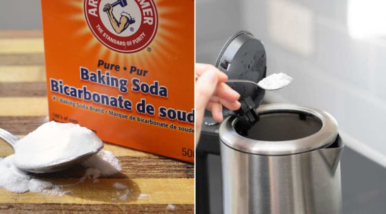 Dùng baking soda để vệ sinh máy khi có cặn bám