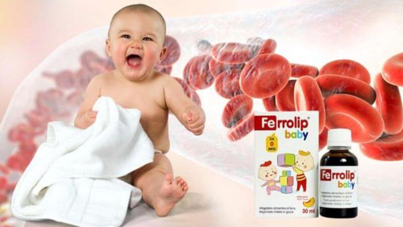 Bổ sung sắt cho bé dưới 1 tuổi - Ferrolip Baby