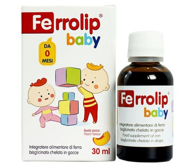 Thực phẩm bổ sung sắt hữu cơ Ferrolip Baby